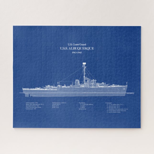 Puzzle USCG USS Albuquerque PF-7 - ABD (Horizontal)