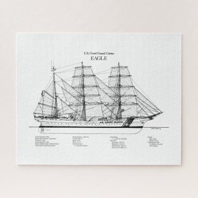 Puzzle USCGC Eagle wix-327 - BD (Horizontal)