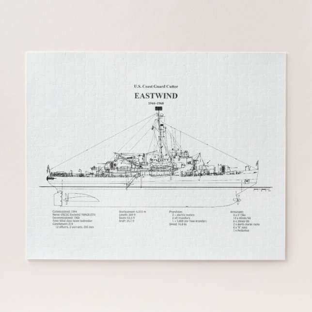 Puzzle USCGC Eastwind wagb-279 - BD (Horizontal)