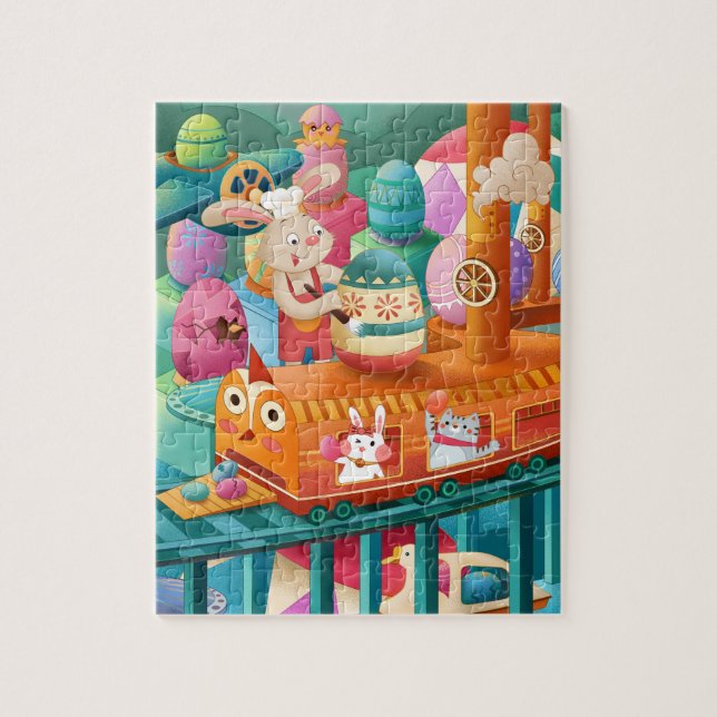 Puzzle Usine d'oeufs de Pâques mignonne (Vertical)