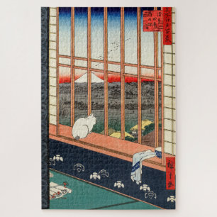 Puzzle Utagawa Hiroshige - Champs de riz Asakusa