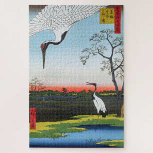 Puzzle Utagawa Hiroshige - Minowa, Kanasugi, Mikawashima
