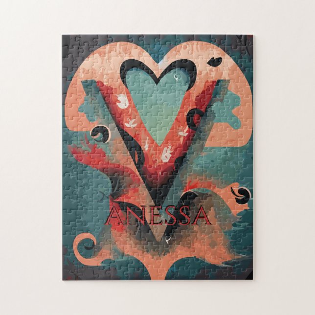 Puzzle V fantastique personnalisable (Vertical)