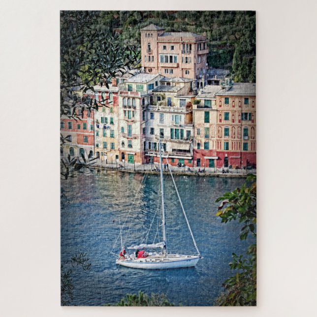 Puzzle Vacances à Portofino Italie -20x30-1014 pc (Vertical)