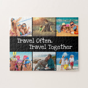 Puzzle Vacances en famille Collage de photos Voyages souv