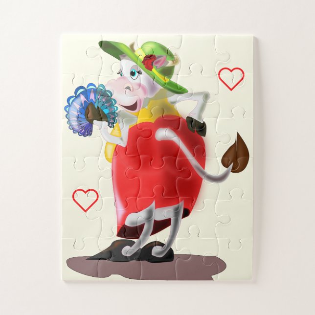 Puzzle Vache de mode (Vertical)