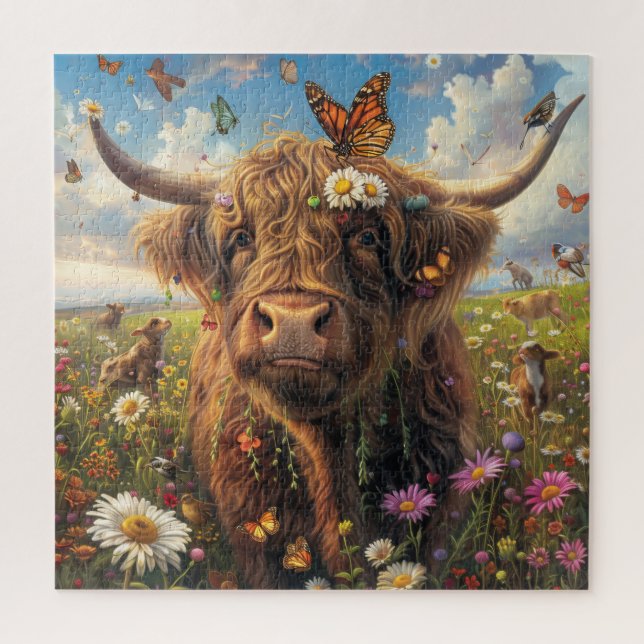 Puzzle Vache des Highlands (Vertical)