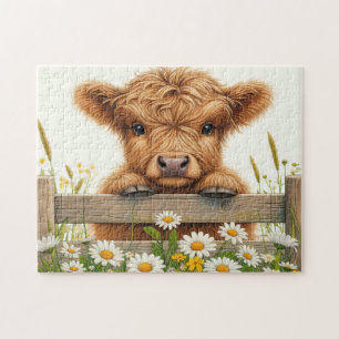 Puzzle Vache Highland bébé
