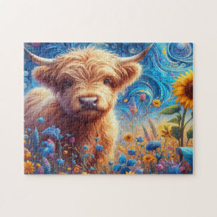 Puzzle Vache Highland bébé