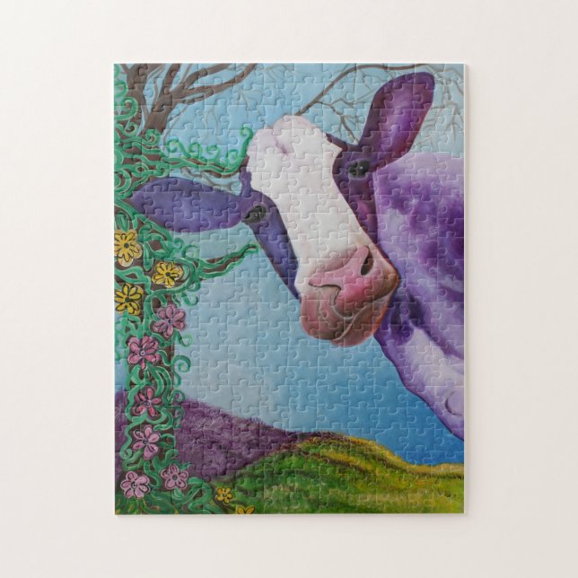 Puzzle Vache pourpre (Vertical)