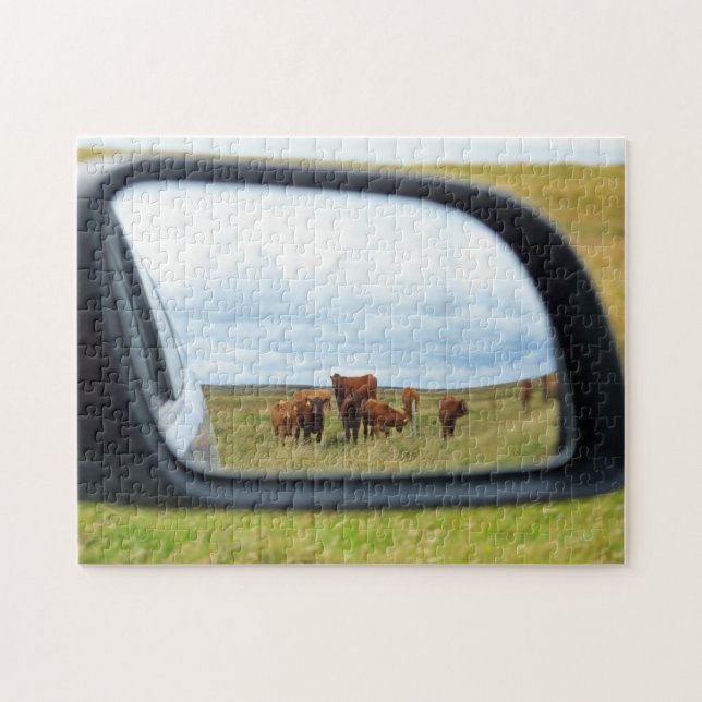 Puzzle Vaches dans le miroir (Horizontal)