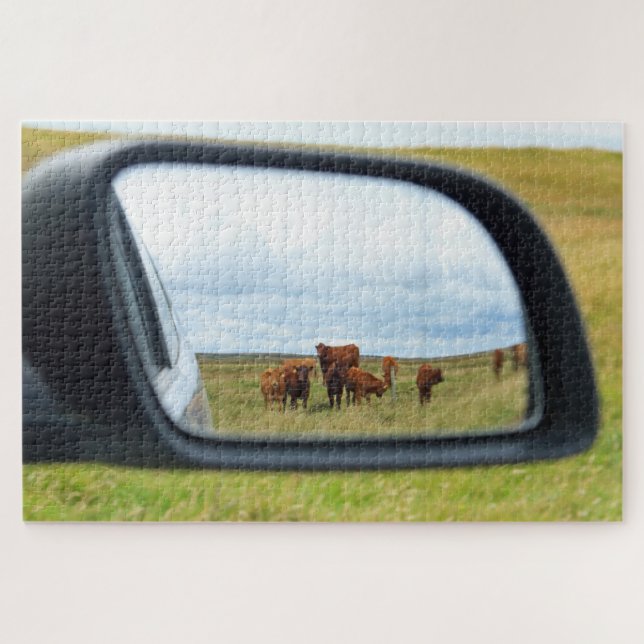 Puzzle Vaches dans le miroir (Horizontal)