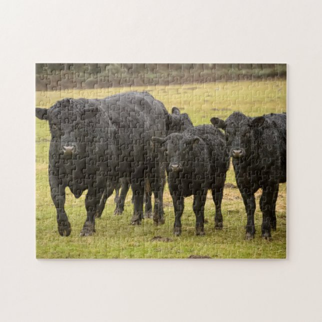 Puzzle Vaches sous la pluie (Horizontal)