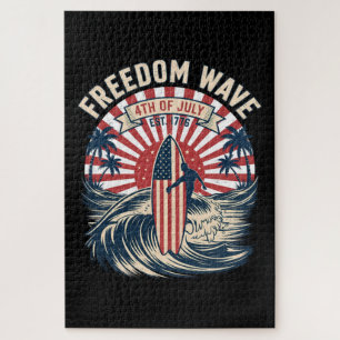Puzzle Vague de liberté 4 juillet