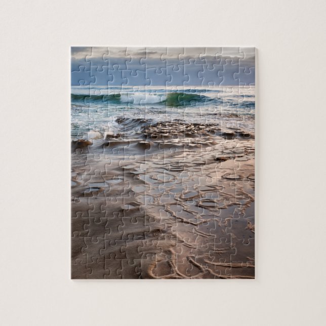 Puzzle Vague se brisant sur la plage, Californie (Vertical)