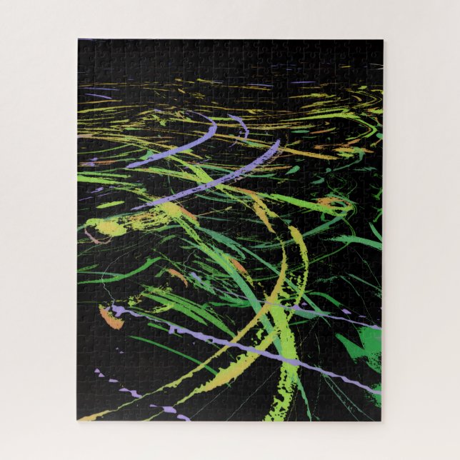 Puzzle Vagues abstraites lumineuses (Vertical)