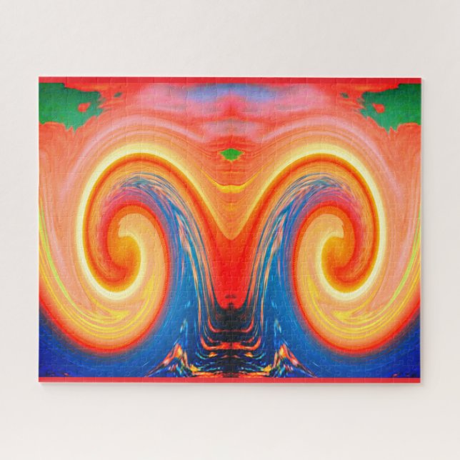 Puzzle Vagues de chaleur estivales art du temps chaud (Horizontal)