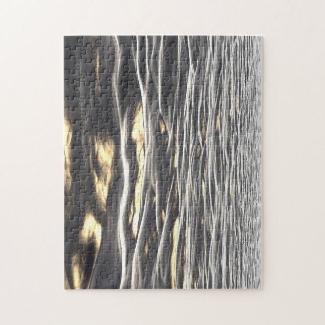Puzzle vagues de coucher de soleil (Vertical)