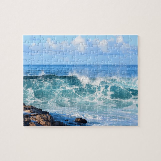 Puzzle Vagues de crashing d'Hawaii - 8x10 pouces (Horizontal)