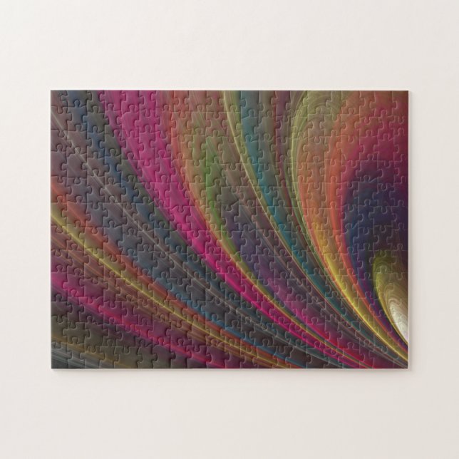 Puzzle Vagues de sable doux colorées (Horizontal)