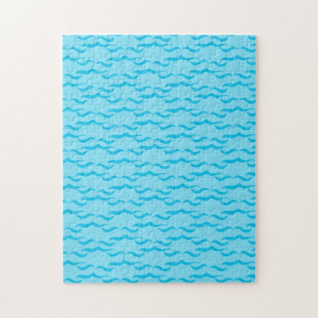 Puzzle Vagues d'eau de mer bleu pastel Océan paisible (Vertical)