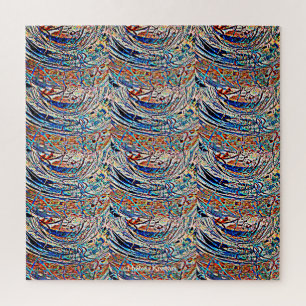 PUZZLE VAGUES EN VERRE STAINÉ CONCEPTION 2