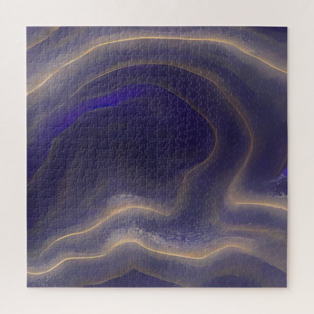 Puzzle Vagues fracturées du paysage marin Abstrait 03 (Vertical)
