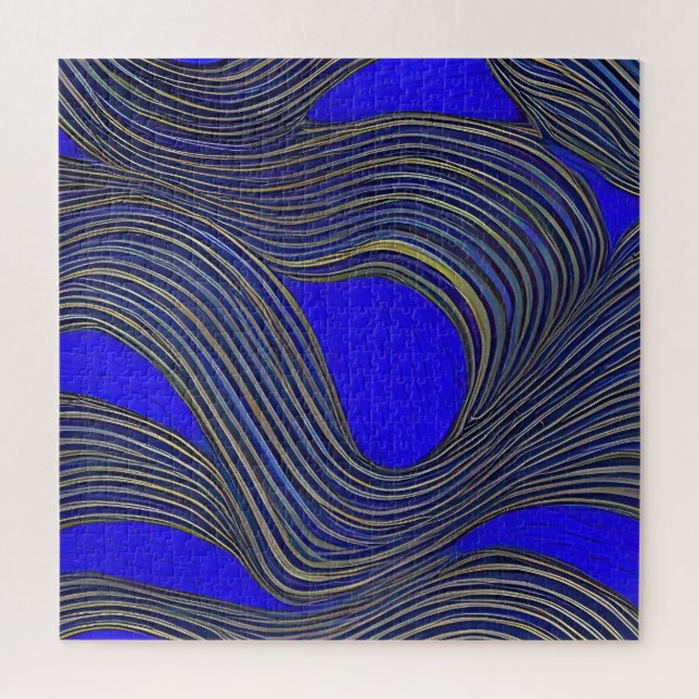 Puzzle Vagues fracturées du paysage marin Abstrait 18 (Vertical)