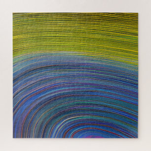 Puzzle Vagues fracturées du paysage marin Abstrait 34