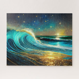 Puzzle Vagues océaniques clignantes