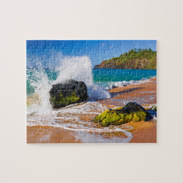 Puzzle Vagues se brisant sur la plage, Hawaï (Horizontal)