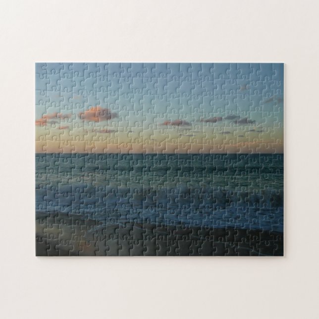 Puzzle Vagues s'écrasant au paysage de Sunset Beach (Horizontal)