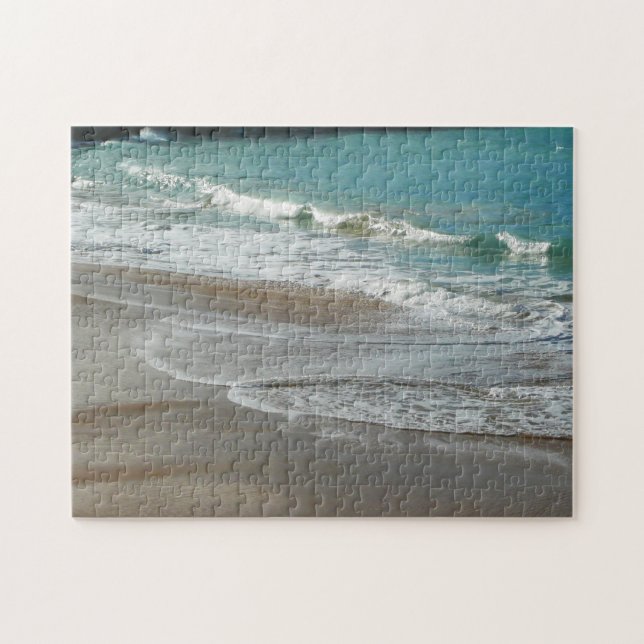 Puzzle Vagues sur la plage bleu turquoise Océan (Horizontal)