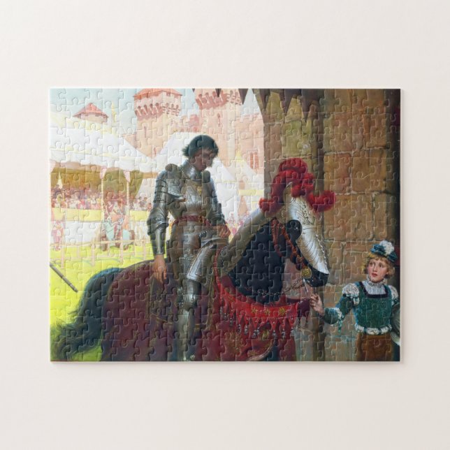 Puzzle Vaincu, par Edmund Blair Leighton (Horizontal)