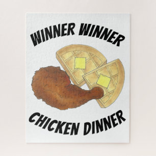 Puzzle Vainqueur Dîner de poulet frit gaufres de poulet