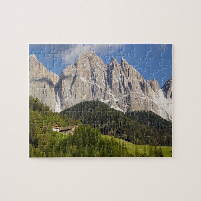 Puzzle Val di Funes, vallée de Villnöss, Dolomites, Itali (Horizontal)