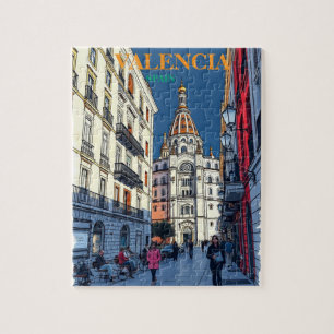 Puzzle Valencia Espagne Travel Art Vintage