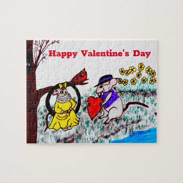 PUZZLE VALENTINE MYRTLE MOUSE BE MINE (Horizontal)