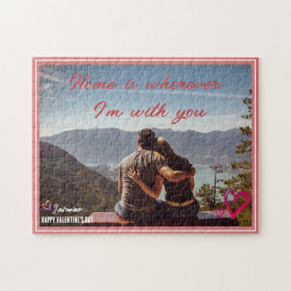 Puzzle Valentine Poem Home is wherever I'm With You Photo