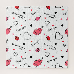Puzzle Valentine's Hearts Arrow sans couture