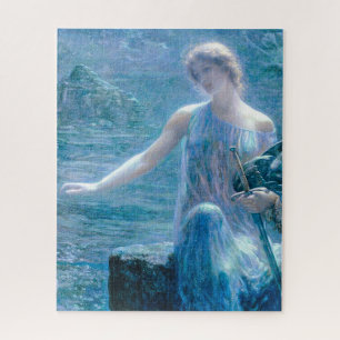 Puzzle Valkyrie en robe bleue avec Armure