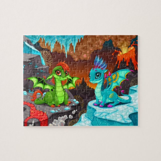 Puzzle Vallée des dragons colorés (Horizontal)
