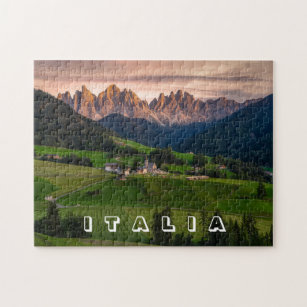 Puzzle paysage nature TREFL Val di Funes Dolomites Italie 1500 pièces