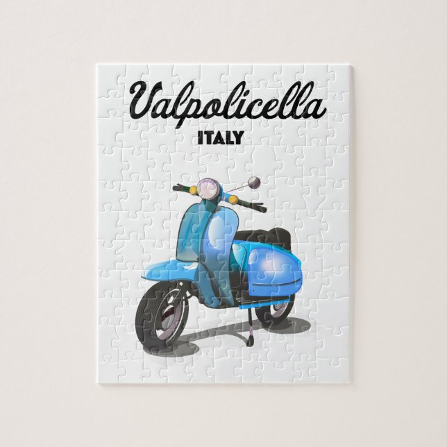 Puzzle Valpolicella Italie Scooter poster Art Imprimer (Vertical)