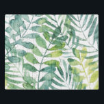Puzzle Valse Frond - Feuilles Frond Palm<br><div class="desc">Frond Waltz I par Grace Popp. La végétation tropicale est de style aquarelle.</div>