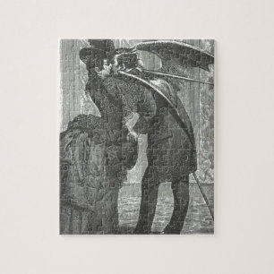 Puzzle Vampire à ailes victorien/gothique d'un baiser