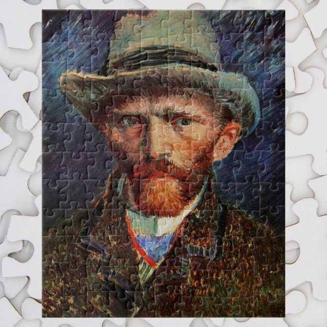 Puzzle Van Gogh ; Autoportrait avec Casquette Grey Felt (Créateur téléchargé)