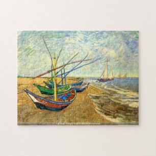 Puzzle Van Gogh - bateaux de pêche sur la plage de