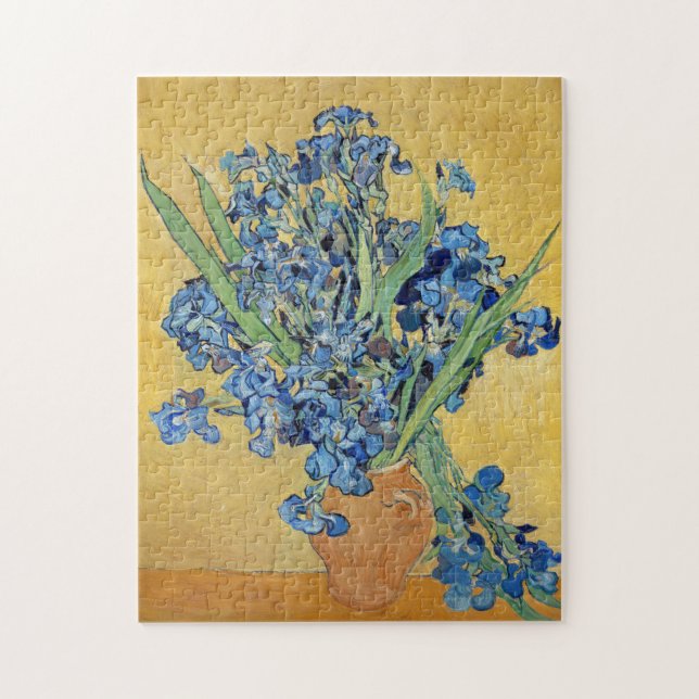 Puzzle Van Gogh Irises Vase Fleurs Floral Vase Art (Vertical)