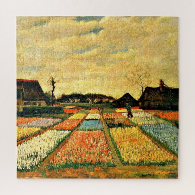 Puzzle Van Gogh - Lits à fleurs en Hollande (Vertical)